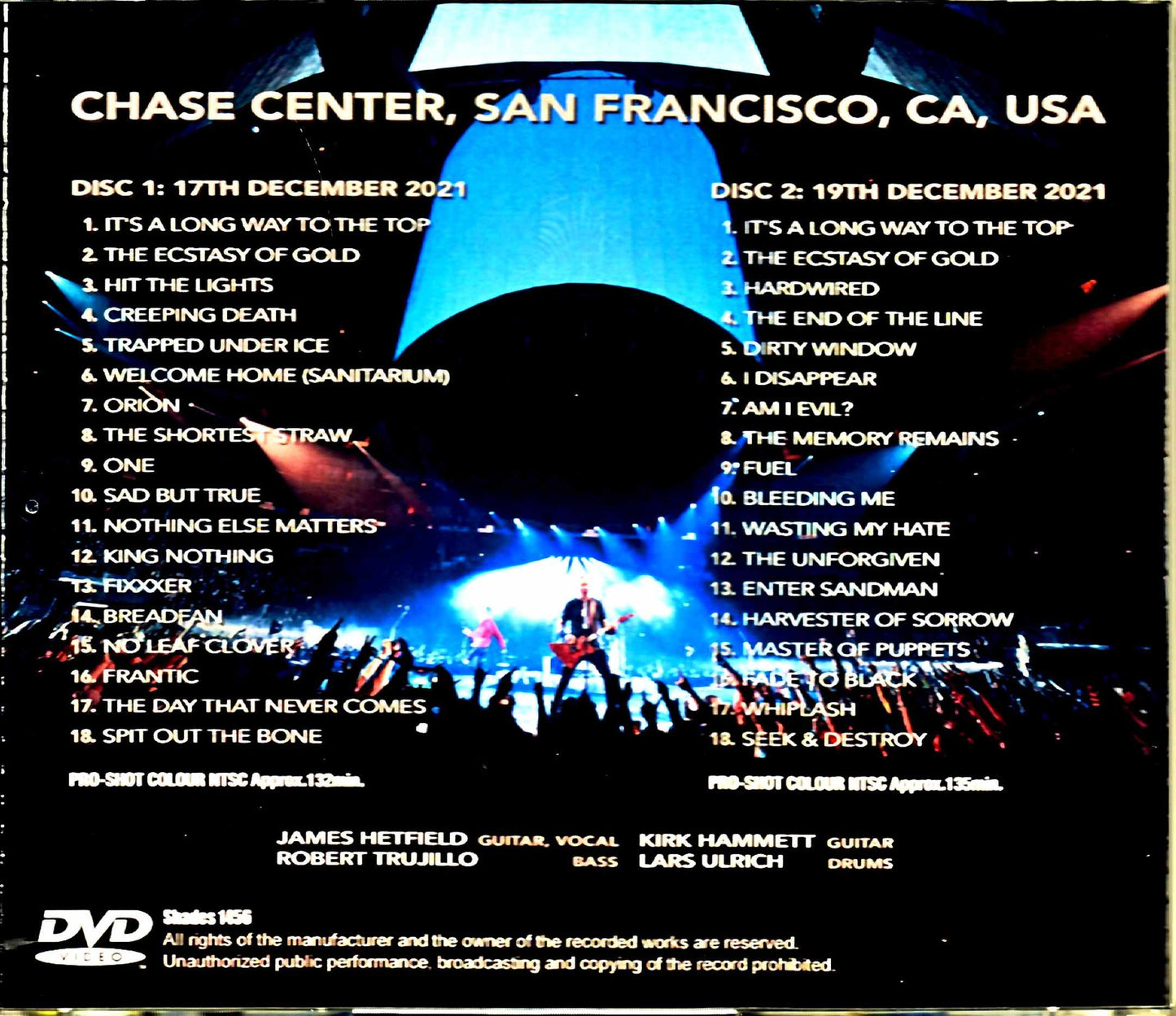 Metallica/40th Anniversary CA,USA 2021 2Days