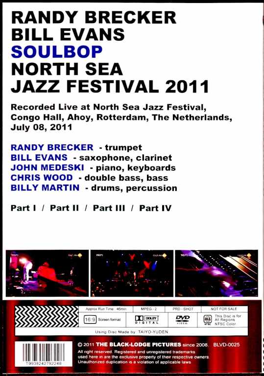 Randy Brecker,Bill Evans Soulbop Medeski,Martin & Wood Randy Brecker Bill Evans/Netherlands 2011