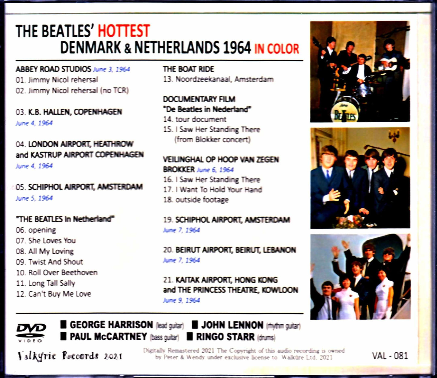 Beatles: Denmark & Netherlands 1964 Full Color Edition