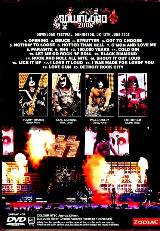 Kiss/England,UK 2008 Dual Audio Option