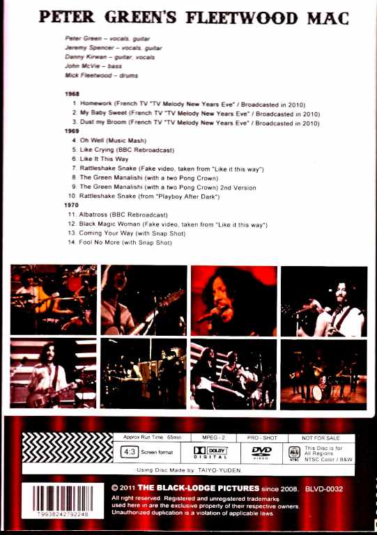 Peter Green's Fletwood Mac Peter Green Fleetwood Mac/Pro-Shot Live Collection