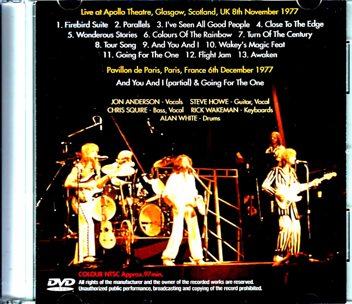 Yes/Scotland,UK 1977 Upgrade & more