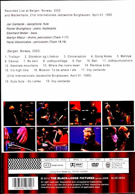 Jan Garbarek Group Jan Garbarek/Norway 2002 & more