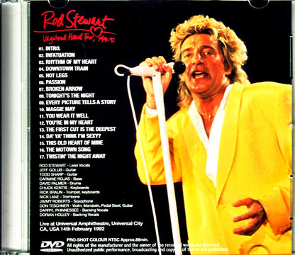 Rod Stewart/CA,USA 1992 Japanese Broadcast Edition