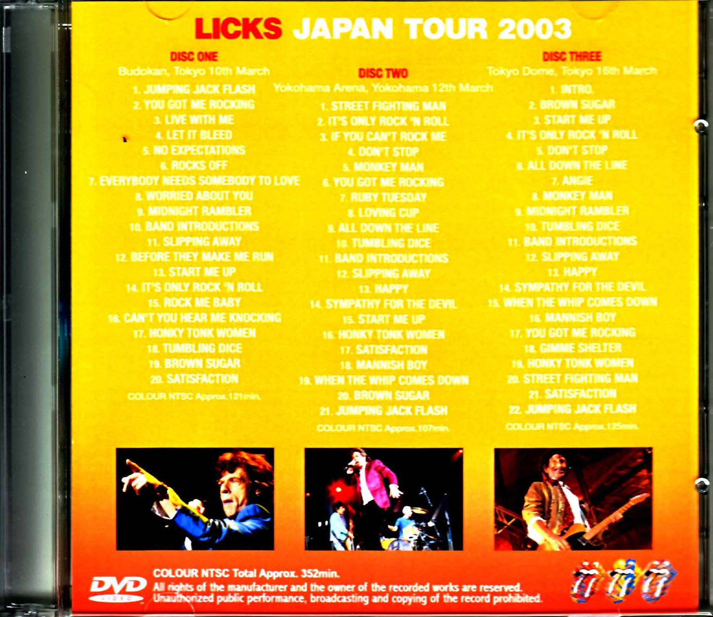 Rolling Stones / Japan Tour Collection 2003