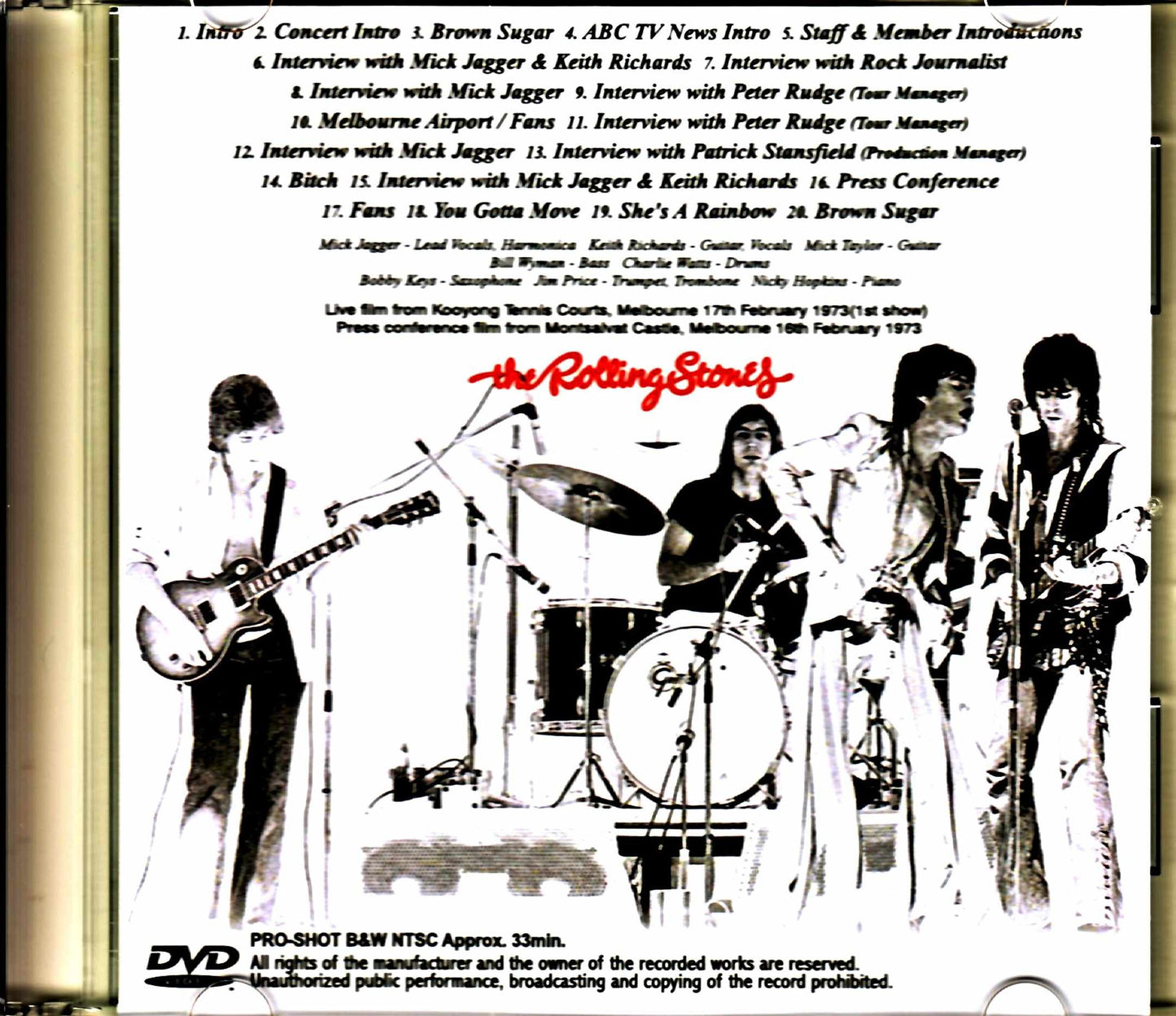 Rolling Stones Australia Tour 1973 Documentary