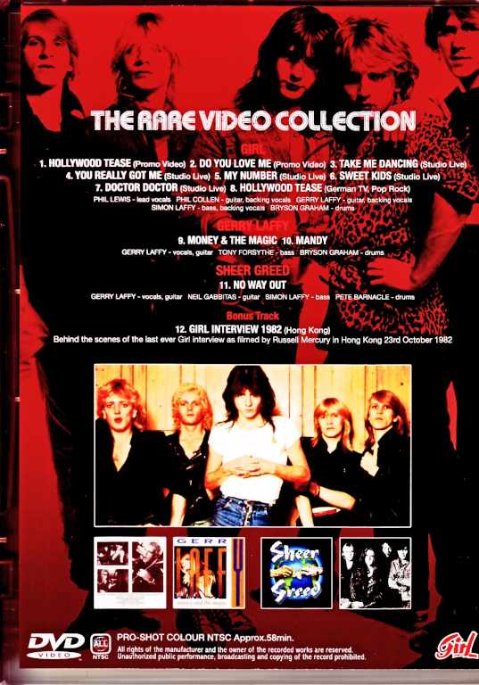 Girl Sheer Greed,Gerry Laffy Girl/Rare Video Collection