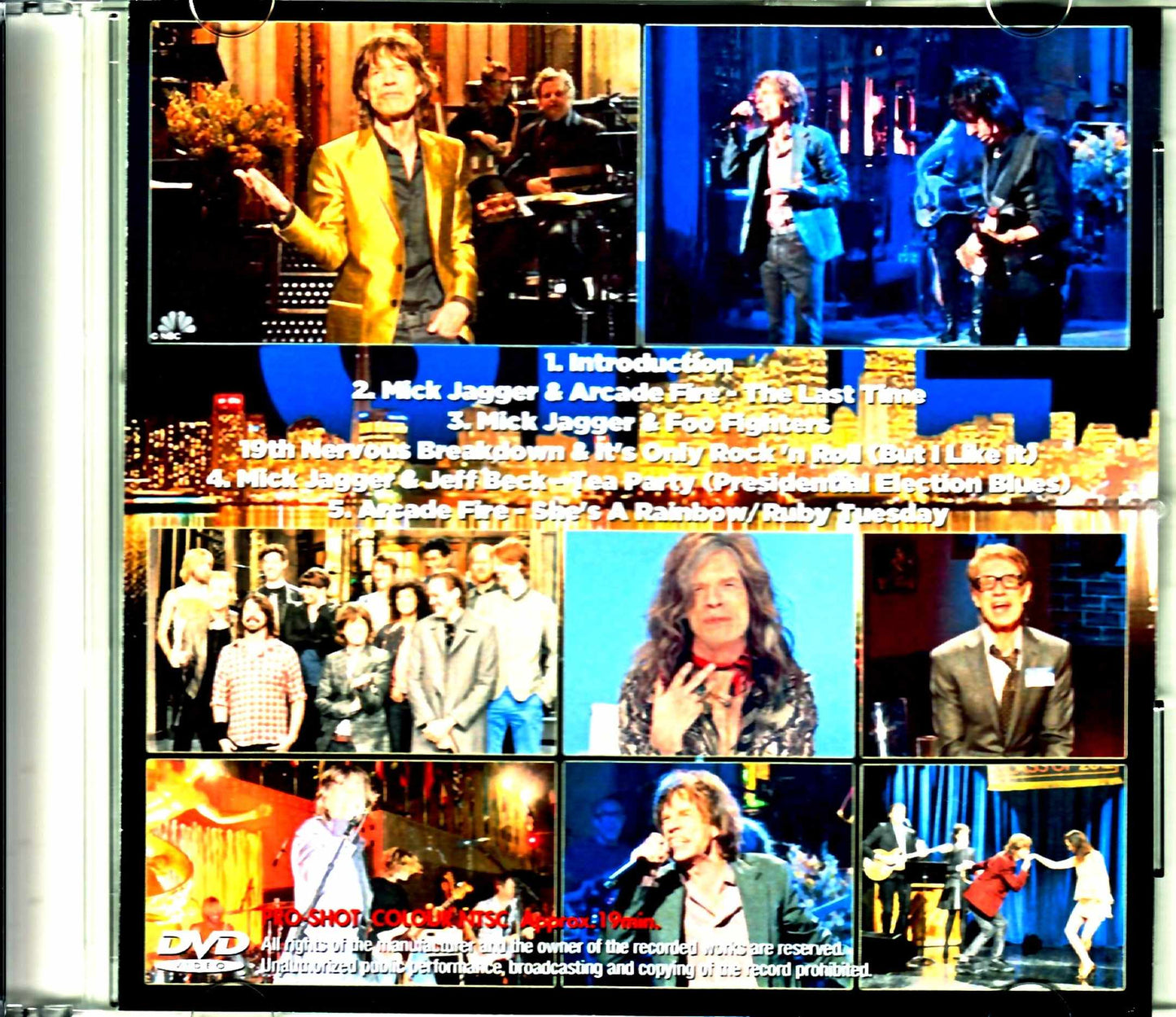 Mick Jagger Arcade Fire, Foo Fighters, Jeff Beck Mick Jagger/Saturday Night Live NY, USA 2012