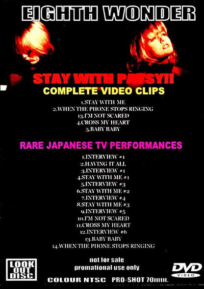 Eighth Wonder/Pro-Shot Video Clips & Japanese Performances