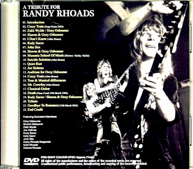 Randy Rhoads Tribute for Japanese TV Special 2002