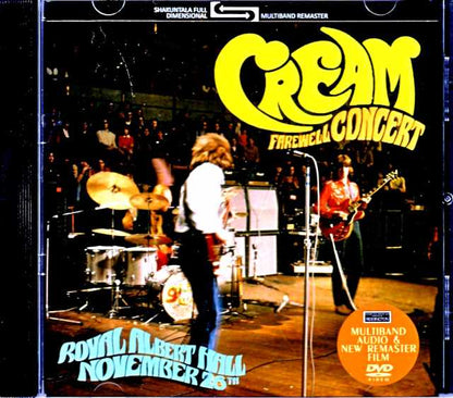 Cream - Farewell Concert 1968 London, UK 1968 Multi-band Audio & Remaster Film