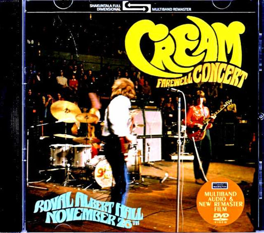 Cream - Farewell Concert 1968 London, UK 1968 Multi-band Audio & Remaster Film