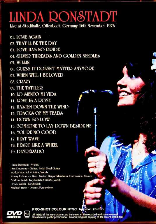 Linda Ronstadt /Germany 11.16.1976