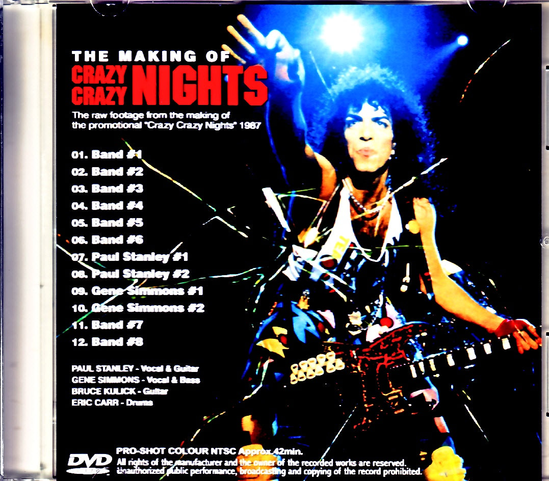 Kiss/Making of the Promotional Crazy Crazy Nights Jewel Version