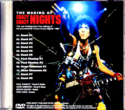 Kiss/Making of the Promotional Crazy Crazy Nights Jewel Version