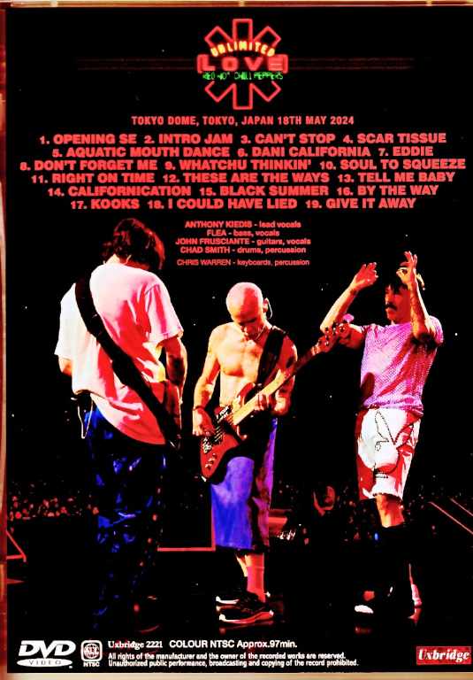 Red Hot Chili Peppers /Tokyo,Japan 5.18.2024 Complete