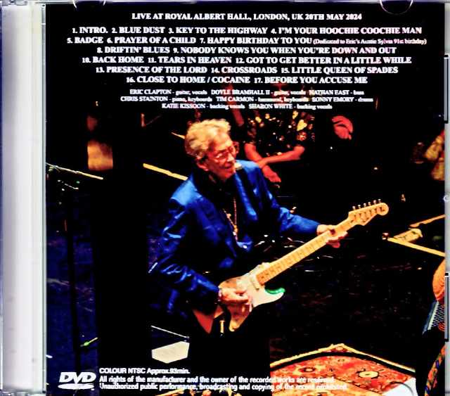 Eric Clapton/London,UK 5.20.2024 Jewel Version