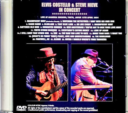 Elvis Costello Steve Nieve/Tokyo,Japan 2024 Complete Jewel Version