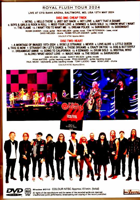 Heart Cheap Trick /MD,USA 2024 Complete