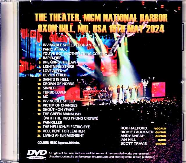 Judas Priest/MD,USA 2024 Complete Jewel Version