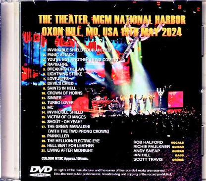 Judas Priest/MD,USA 2024 Complete Jewel Version