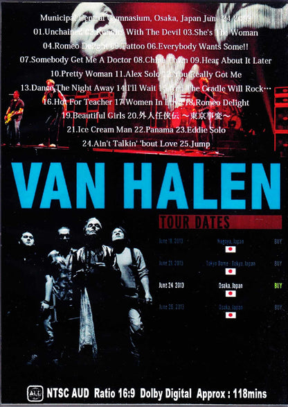 Van Halen/Osaka,Japan 6.24.2013