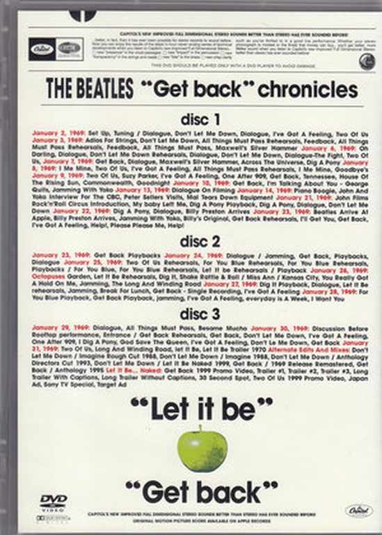 Beatles/Get Back Chronicles