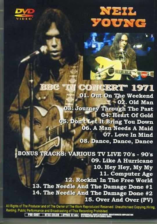 Neil Young/BBC,London UK 1971