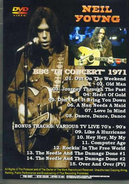 Neil Young/BBC,London UK 1971