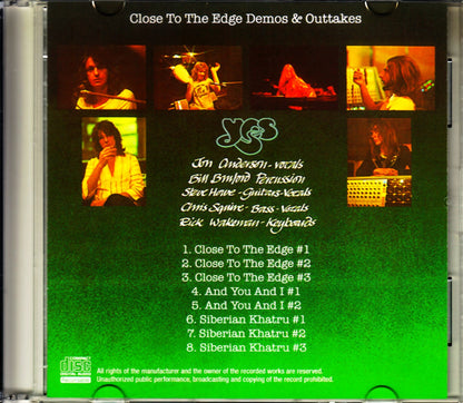 Yes/Close to the Edge Studio Demos and Outtakes