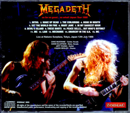 Megadeth/Tokyo,Japan 7.12.1988