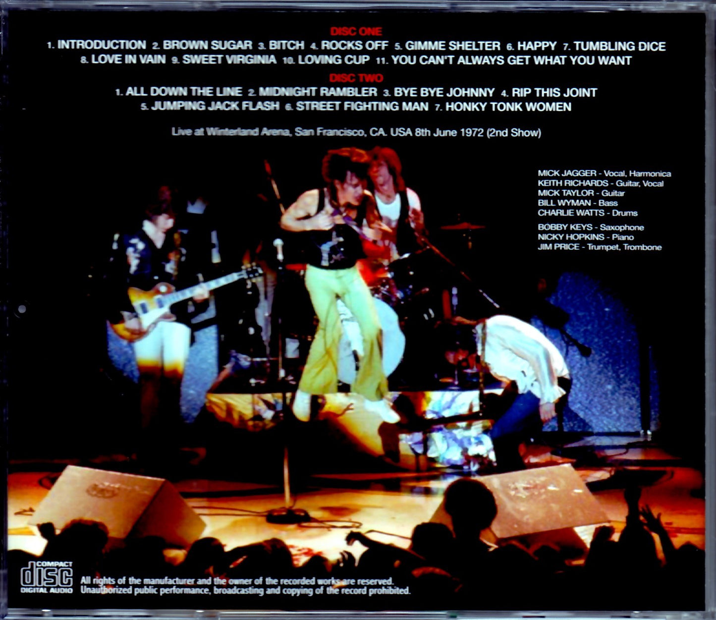 Rolling Stones/CA, USA 6.8.1972