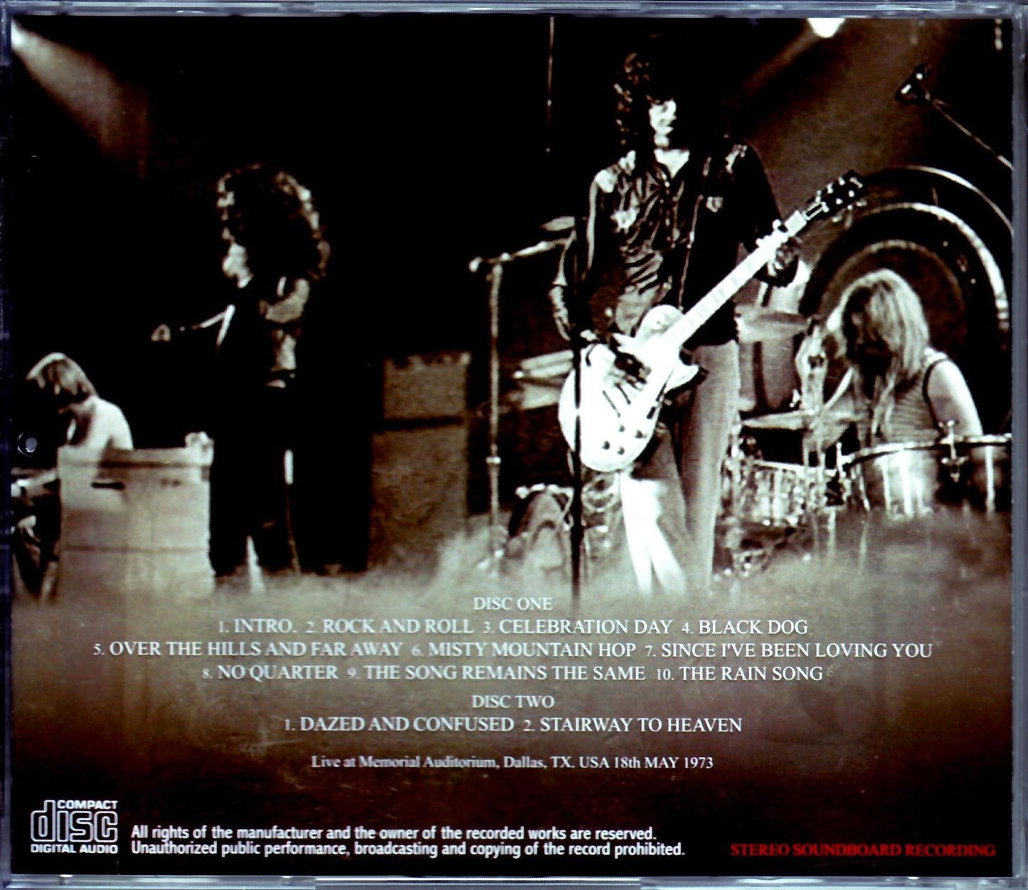 Led Zeppelin/TX, USA 1973