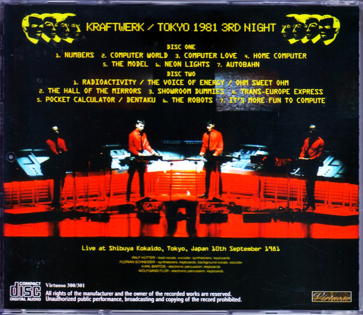 Kraftwerk/Tokyo,Japan 9.10.1981