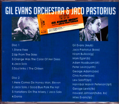 Jaco Pastorius, Gil Evans/Tokyo, Japan 1984