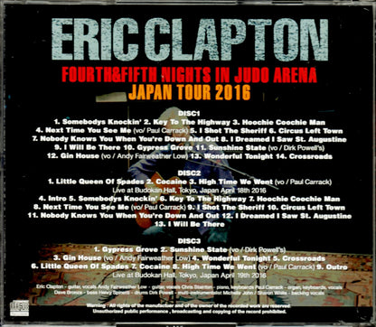 Eric Clapton/Tokyo,Japan 4.18 & 19.2016