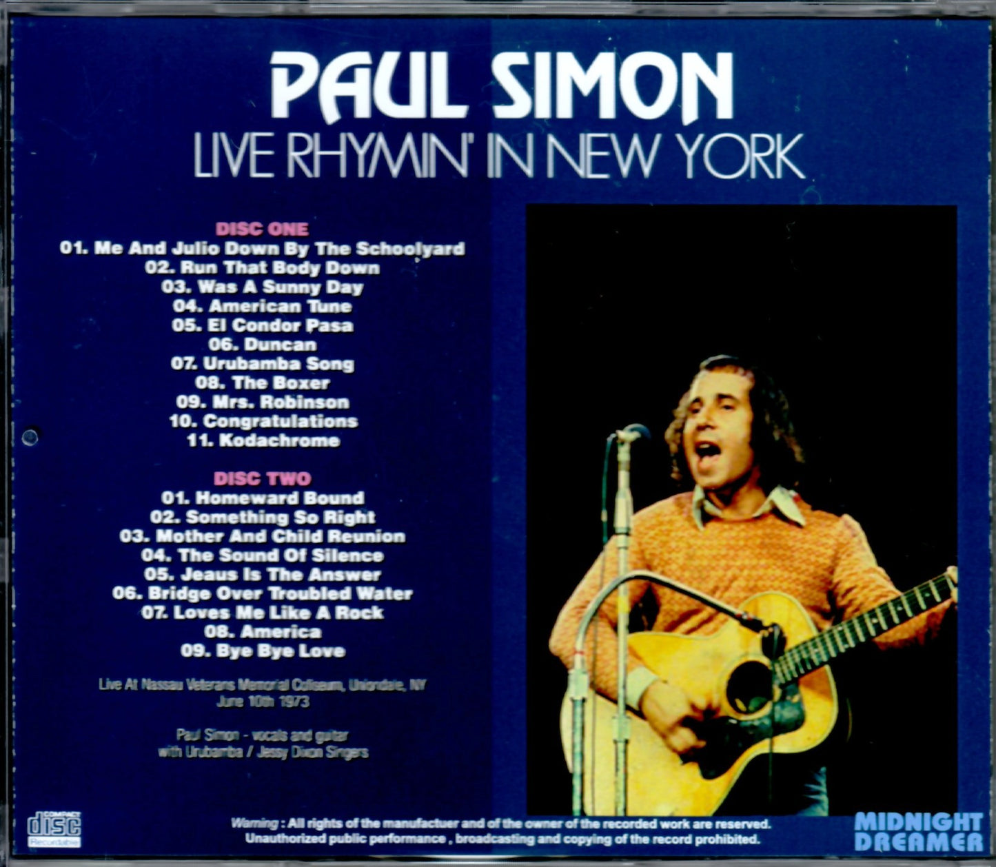 Paul Simon/Ny, USA 1973