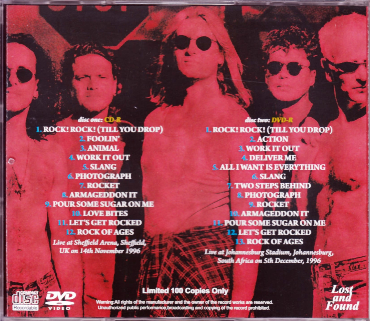 Def Leppard/UK 1996 & more