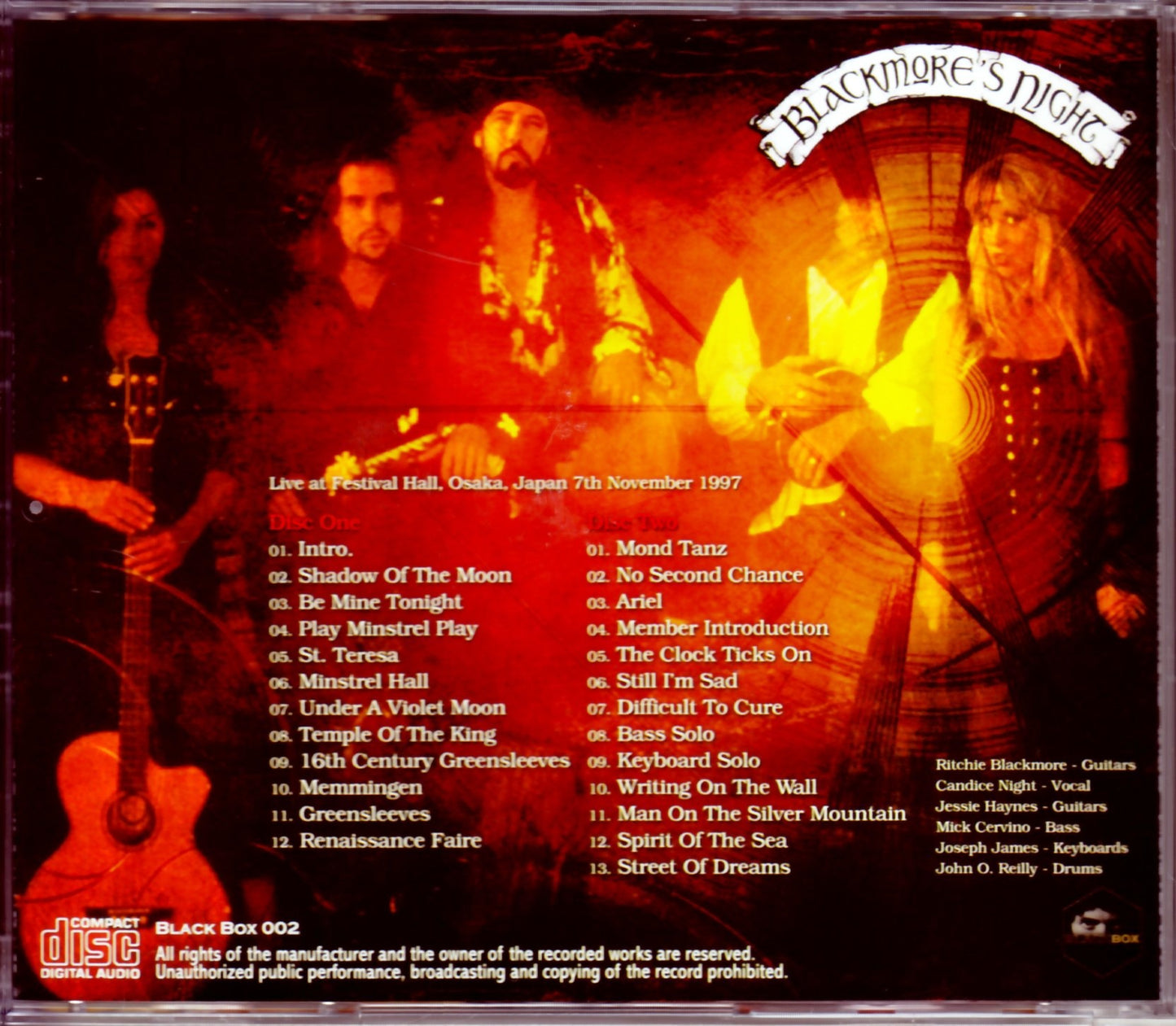 Blackmore’s Night/Osaka,Japan 1997