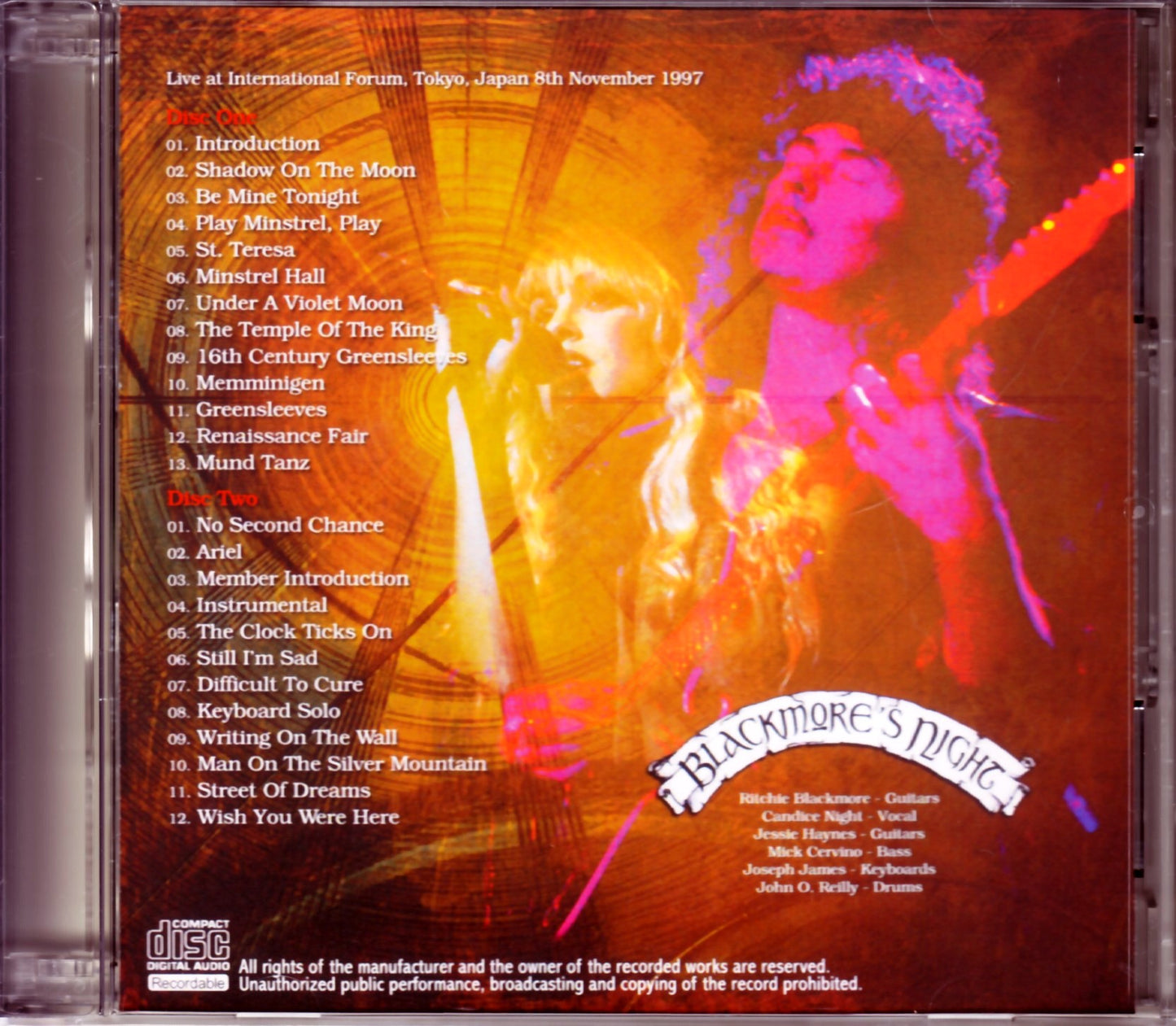 Blackmore’s Night/Tokyo,Japan 11.8.1997