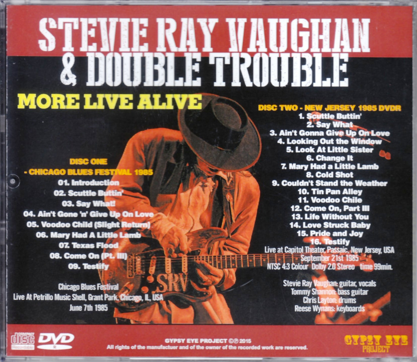 Stevie Ray Vaughan/Illinois,USA 1985 & more