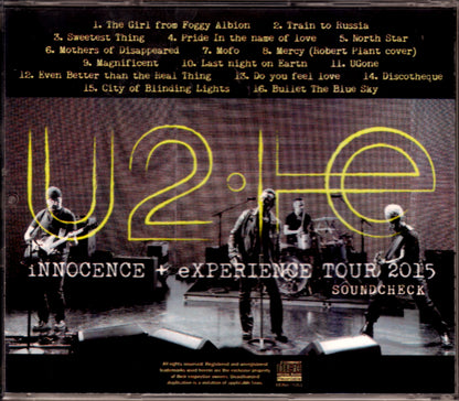 U2/Rehearsal 2015