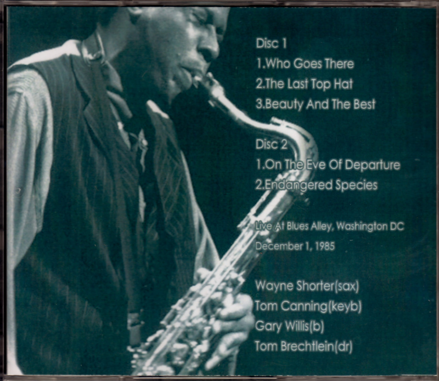 Wayne Shorter/Washington, USA 1985