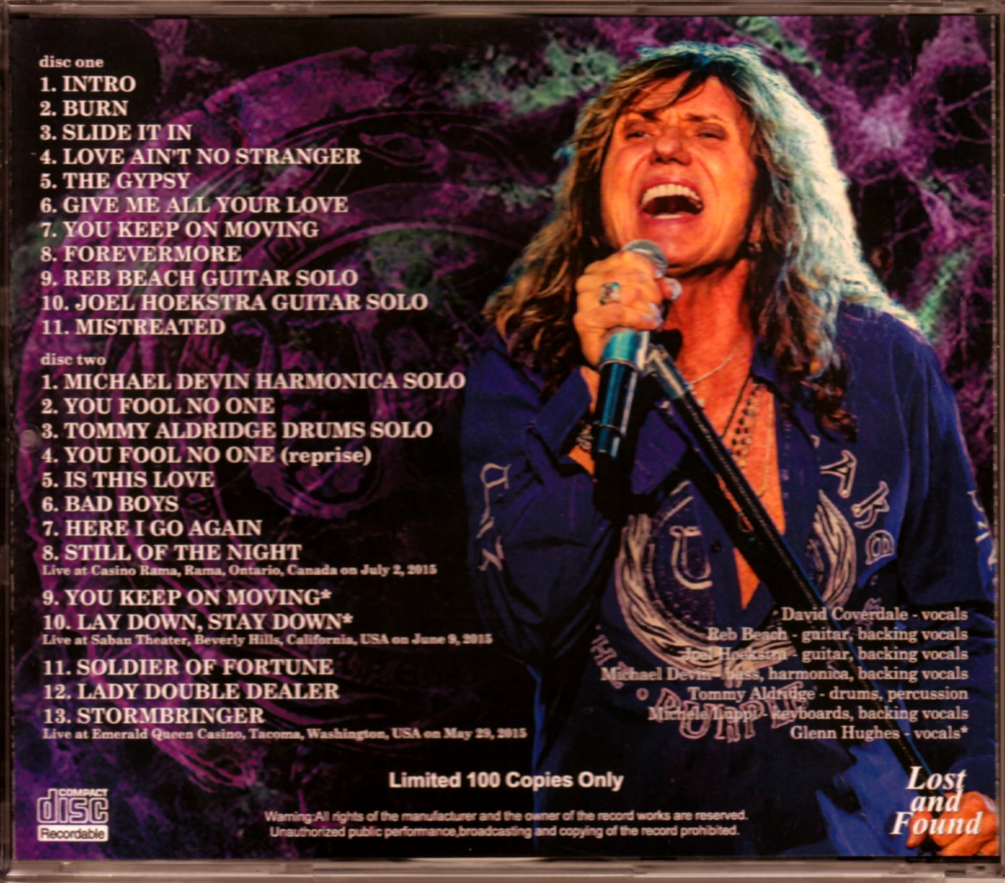 Whitesnake/Canada 2015 & more