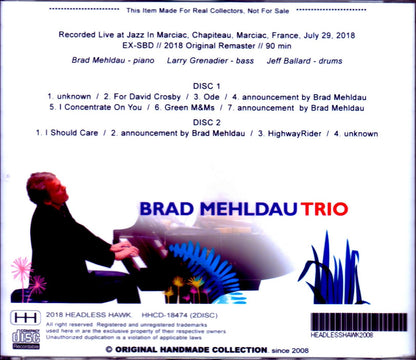 Brad Mehldau Trio Brad Mehldau/France 2018