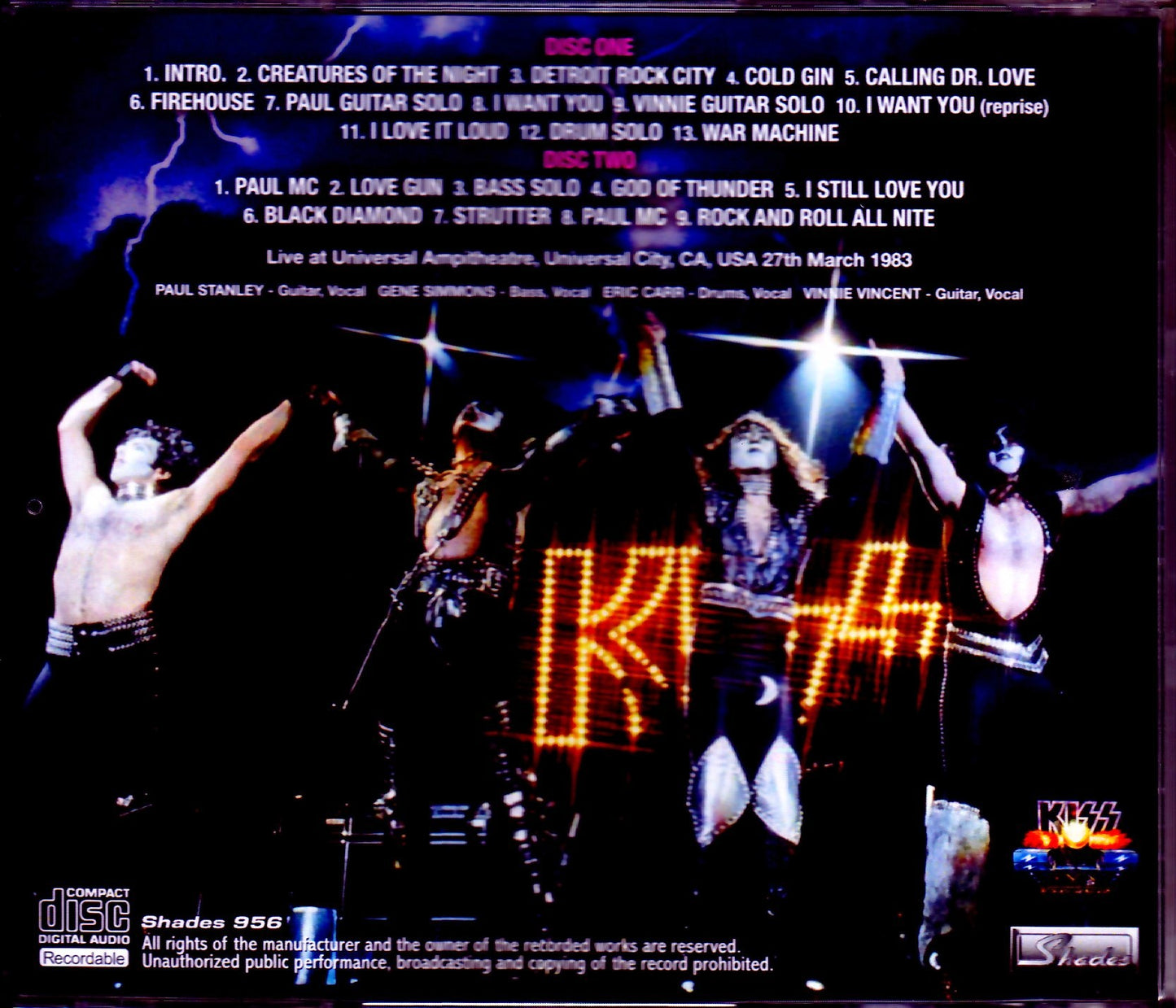 Kiss/CA, USA 1983