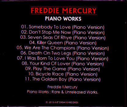 Freddie Mercury/Rare & Unreleased Piano Works