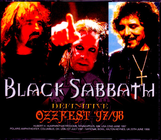 Black Sabbath/Ozzy Fest 1997-1998 & more