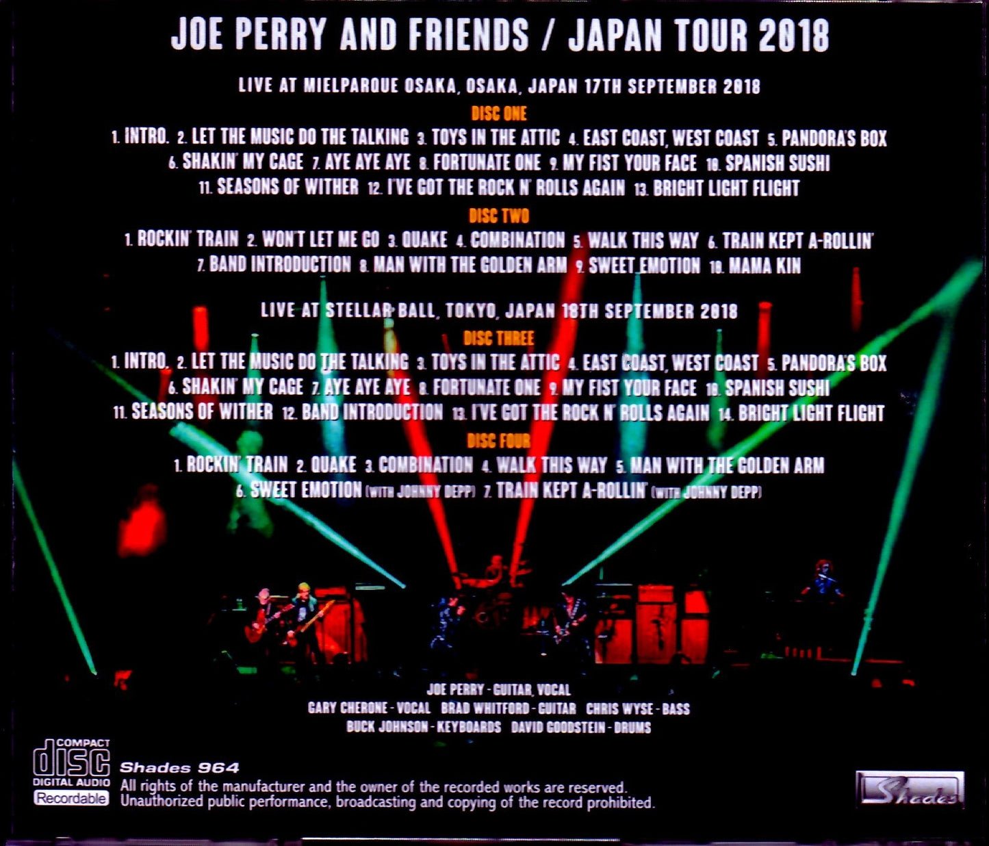 Joe Perry/Osaka & Tokyo,Japan 2018