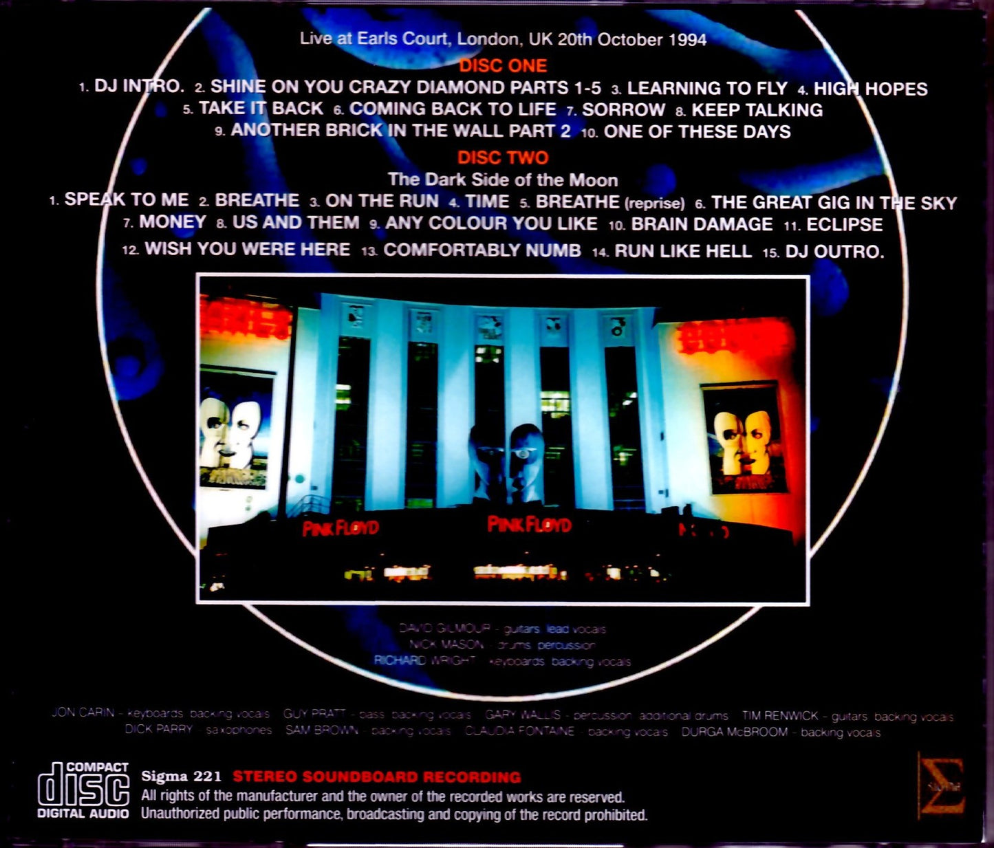 Pink Floyd/London,UK 1994 SBD Broadcast Ver.